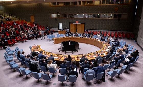 Заседание Совета Безопасности по вопросу о сотрудничестве между Организацией Объединенных Наций и Европейским союзом.